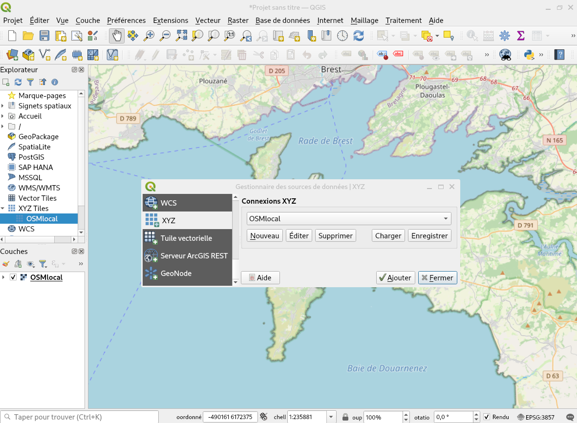 Affichage des traces AIS dans QGis